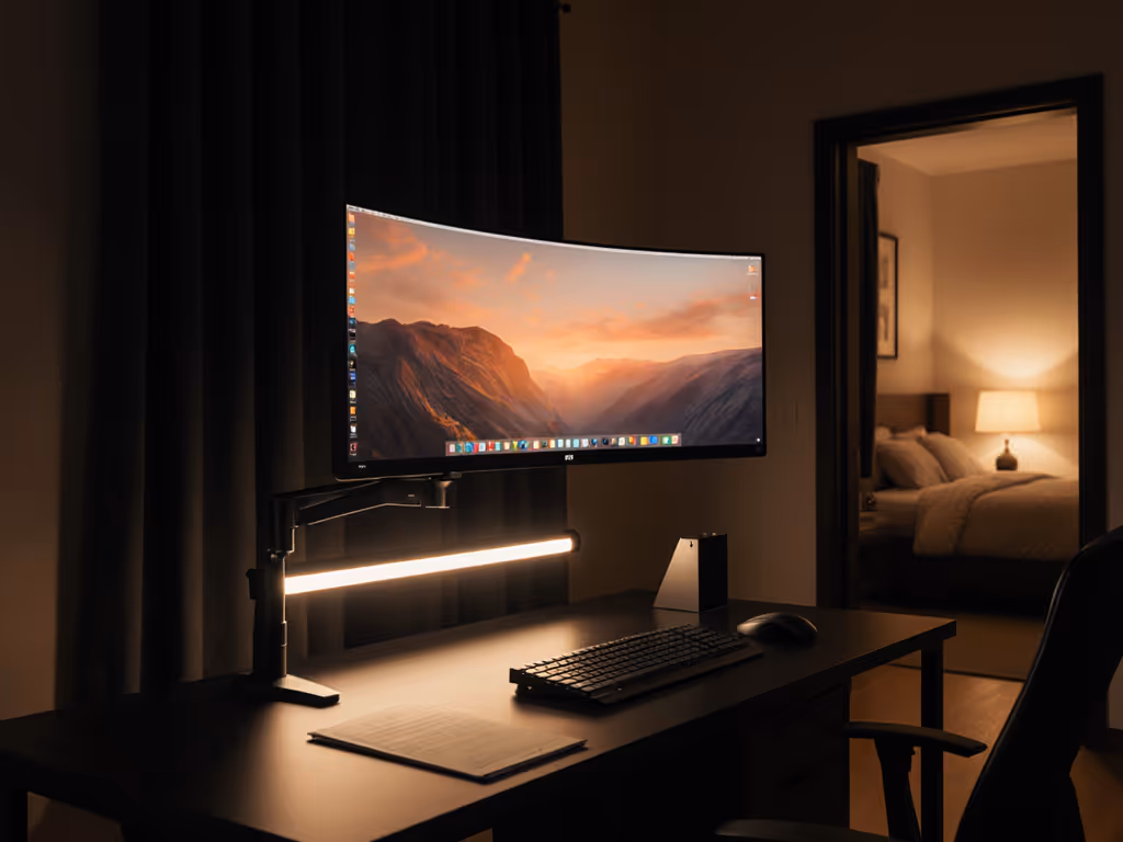 Ergonomic Night Shift Monitor Setup for Better Sleep